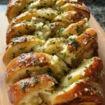 Sourdough Discard Garlic Pull Apart Bread
