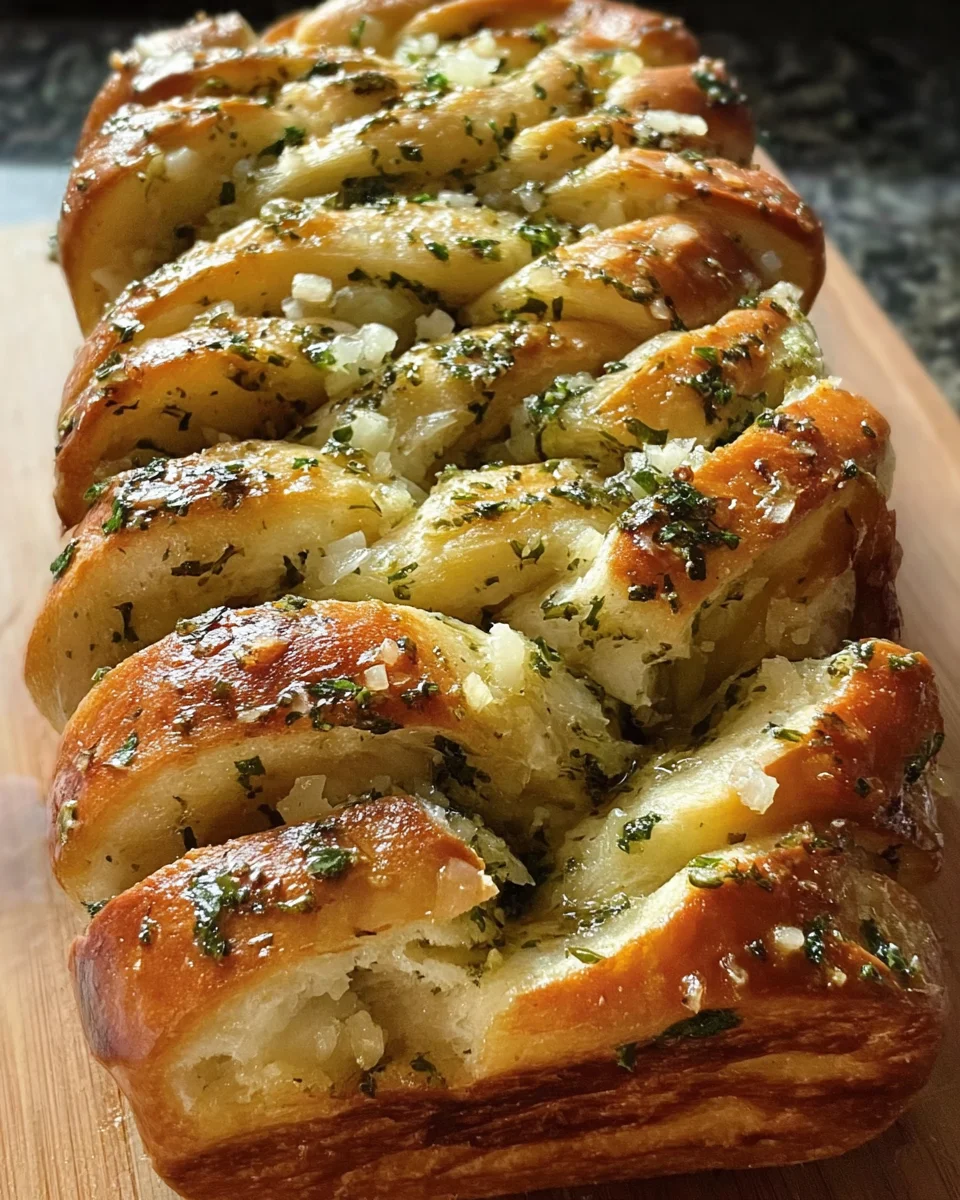 Sourdough Discard Garlic Pull Apart Bread