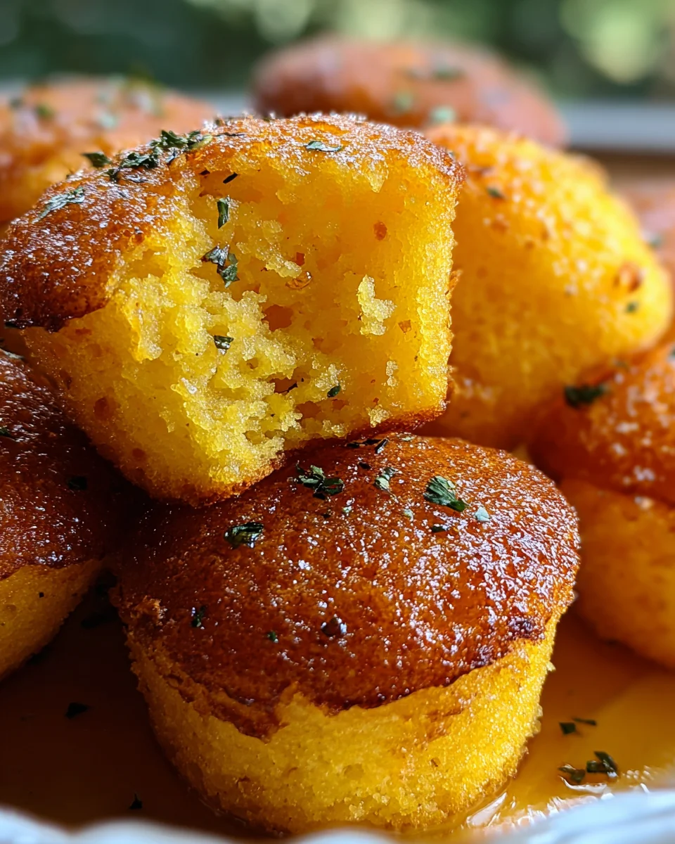 Southern-Style Honey Butter Cornbread Poppers
