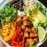 Spicy Baked Tofu Burrito Bowl