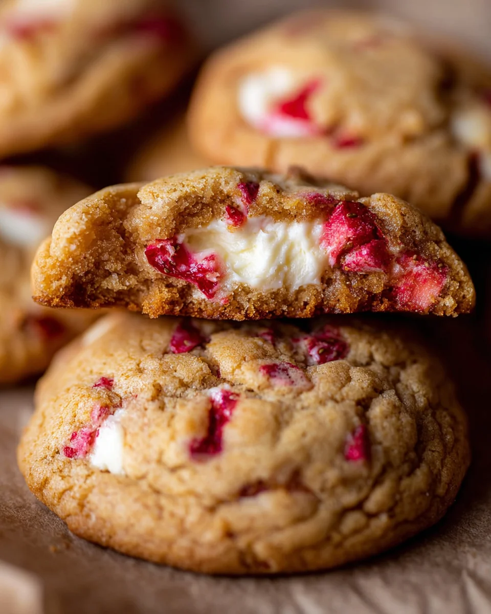 Strawberry Cheesecake Cookies