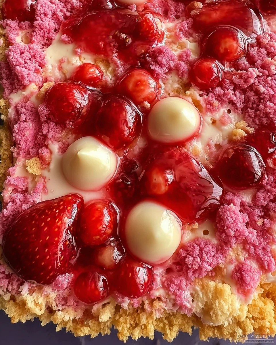 Strawberry Cheesecake Dump Cake