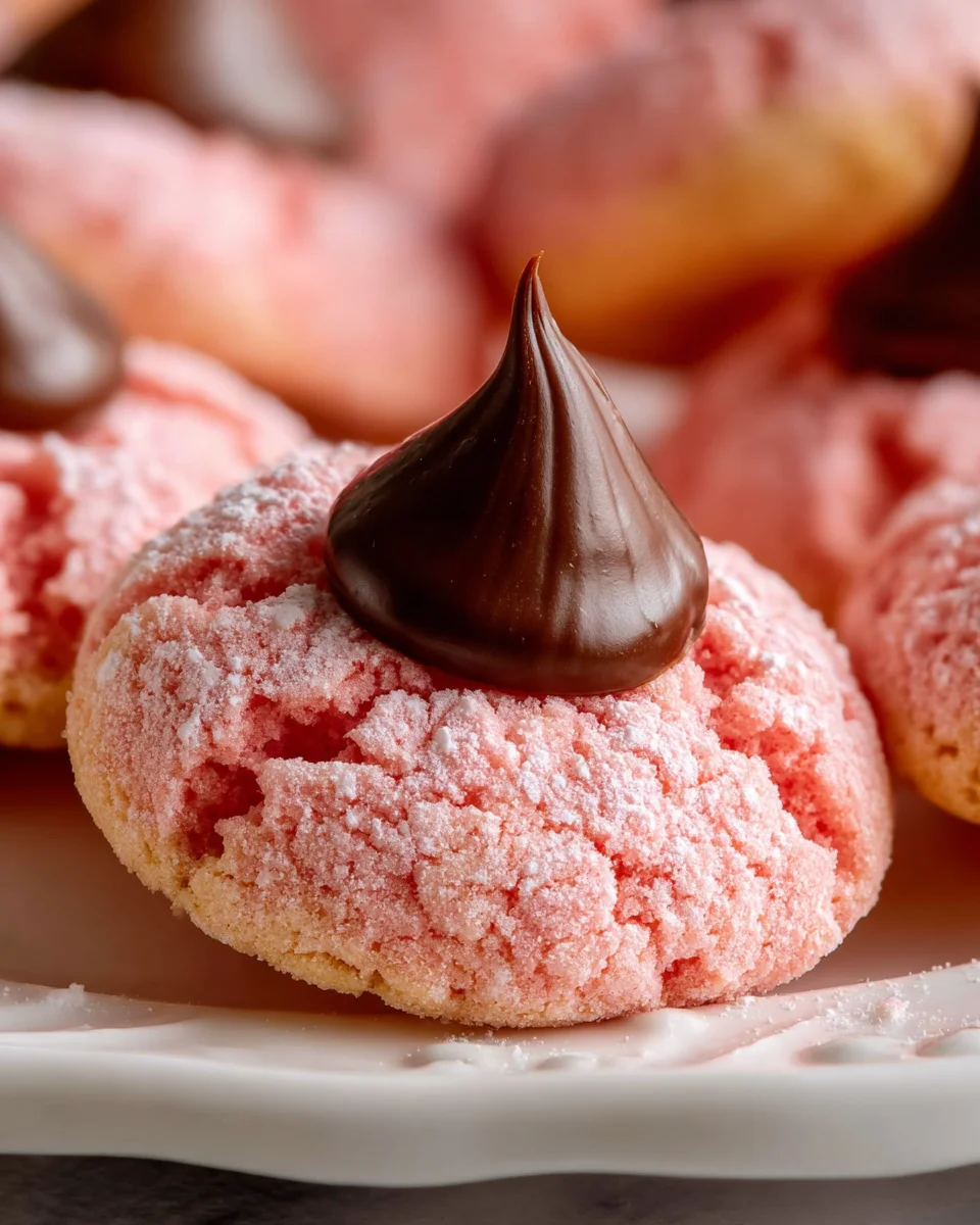 Strawberry Kiss Cookies Recipe