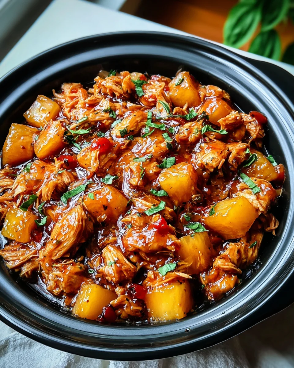 Sweet Hawaiian Crockpot Chicken