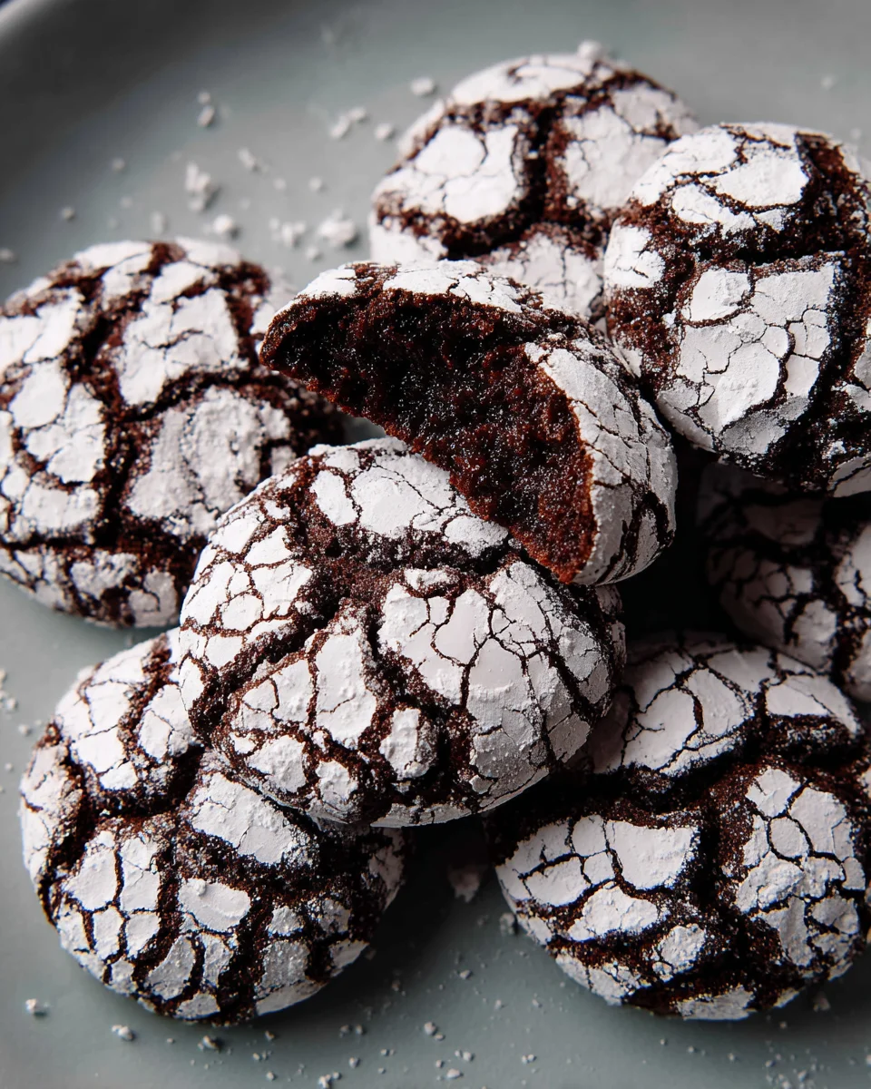 The BEST Chocolate Crinkle Cookies Recipe