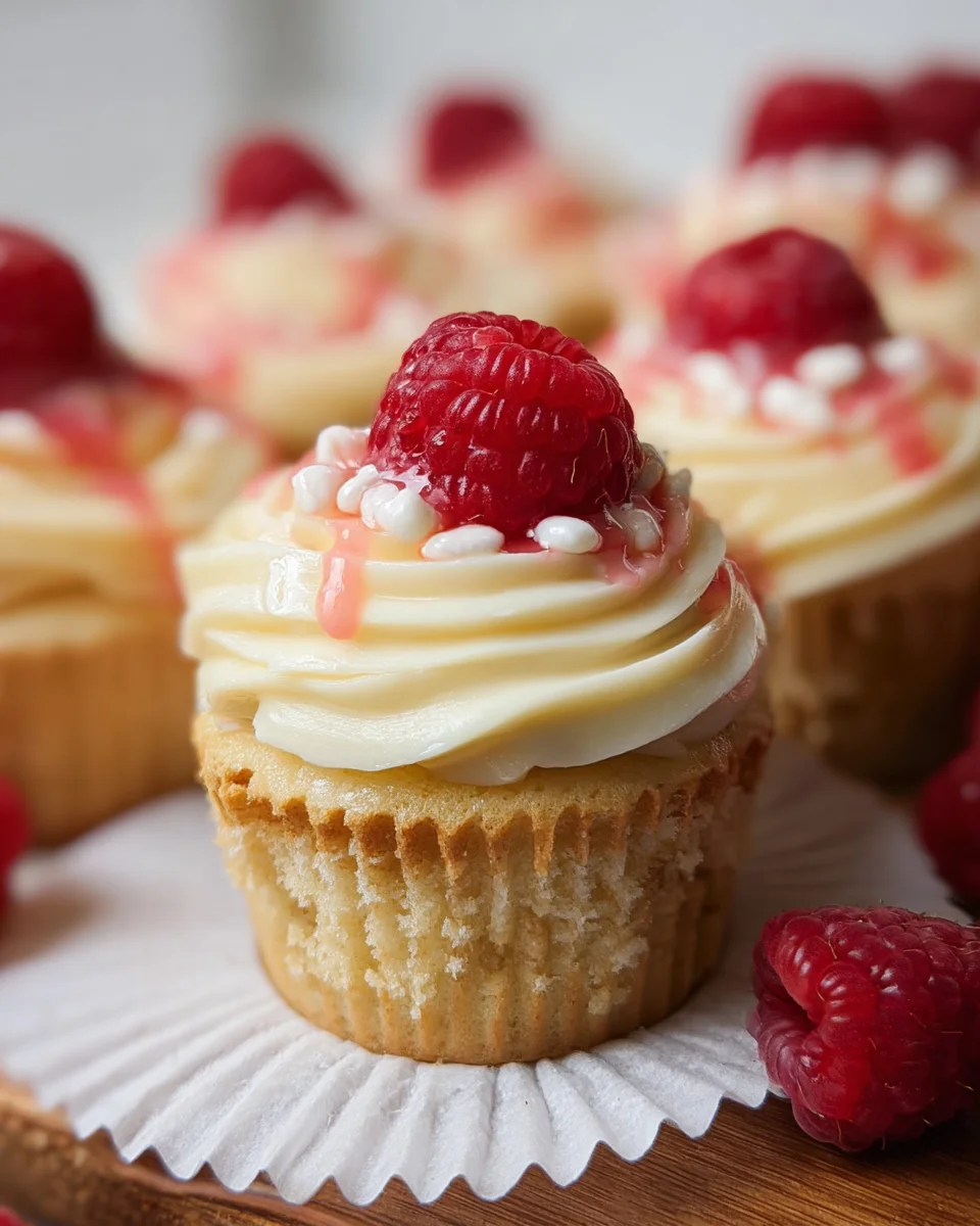The Best White Chocolate Raspberry Cupcakes