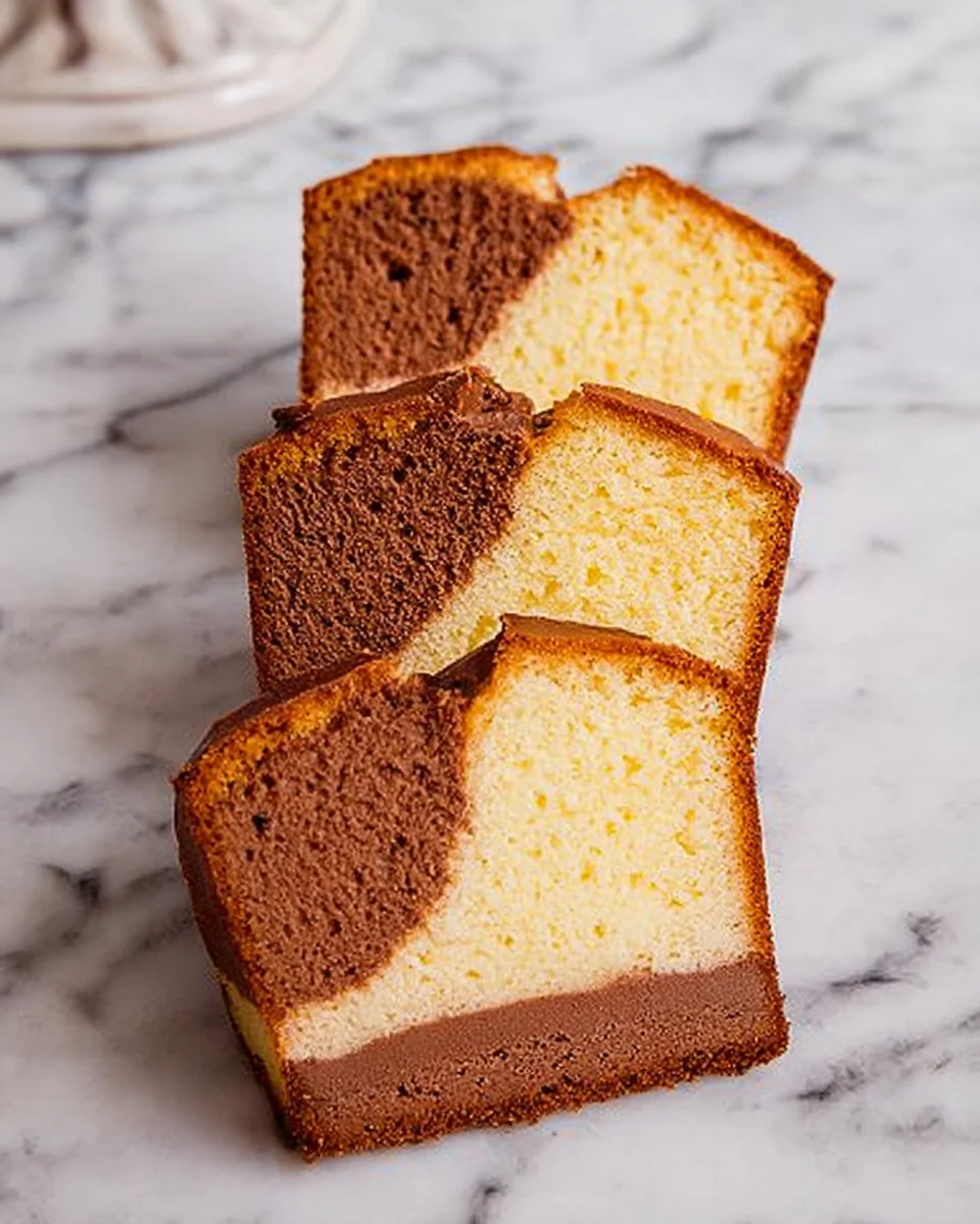 Three Layer Pound Cake