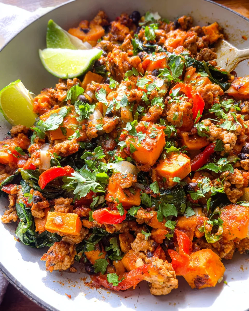 Turkey Sweet Potato Skillet
