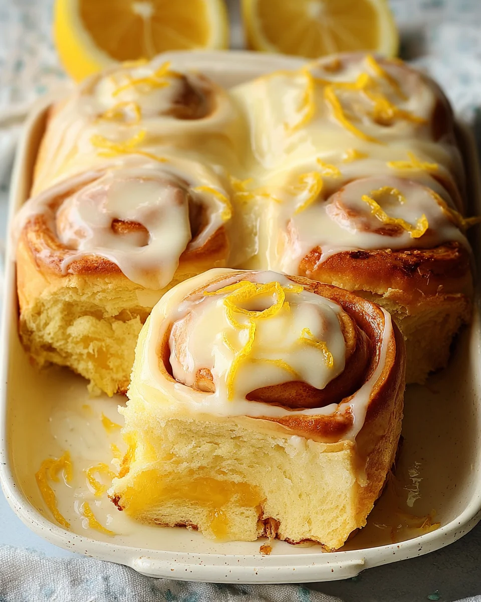 Vegan Lemon Sweet Rolls