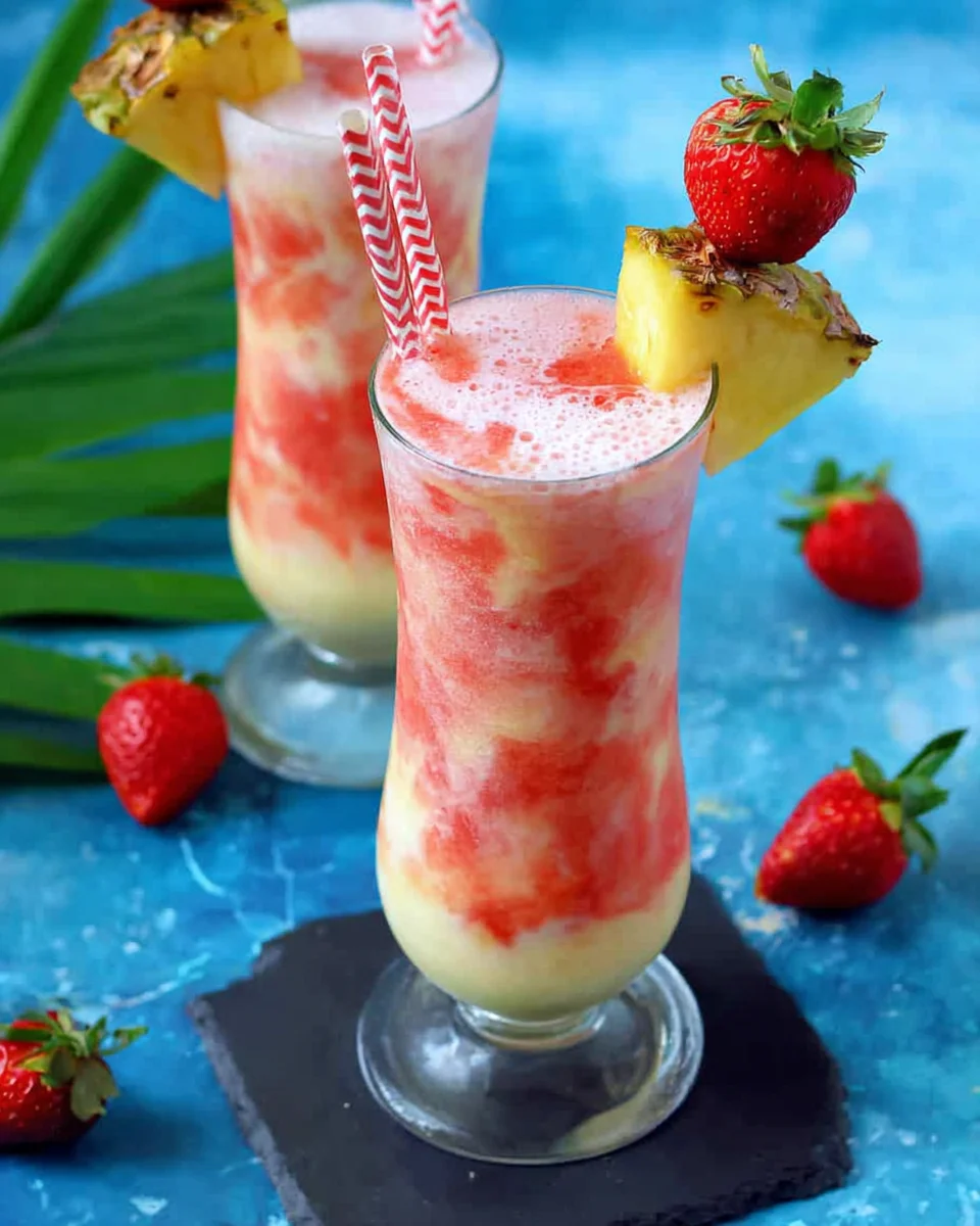 Virgin Strawberry Pina Colada