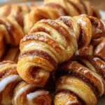 Warm Cinnamon Crescent Twists