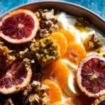 Winter Citrus Ricotta Breakfast Bowl with Honeycomb.